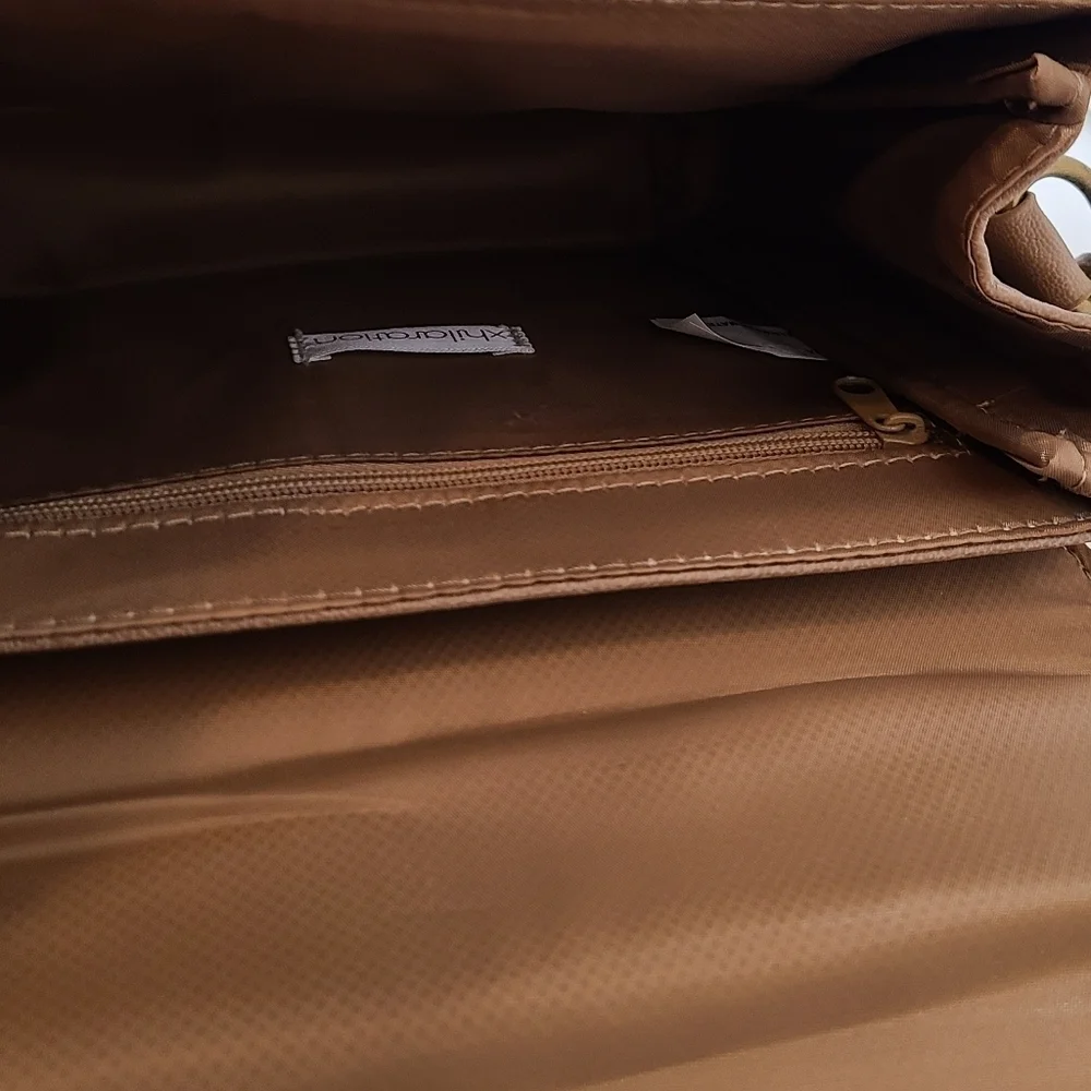 Tan Square Crossbody Bag - Picture 8 of 8